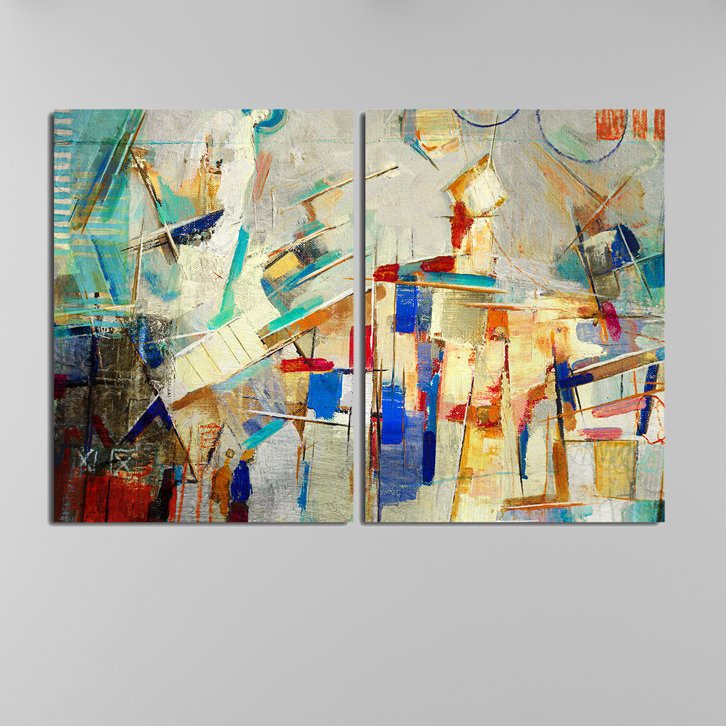« bueno exchange xxv », ensemble de 2 reproductions d’art sur toiles