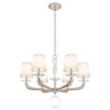 Emilea 6 - Light Glass Chandelier