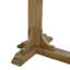 Table à tréteaux finition amande, plateau de table en placage géométrique, extensible de 84 à 114 po, placages, base, bois massif +, largeur de 44 po, table de 30 po de hauteur avec couleur, hauteur de conception, 229 lb
