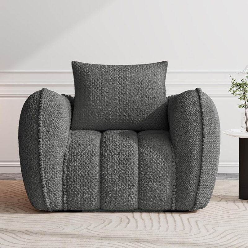 Fauteuil surdimensionné simple avec canapé Bonean, Gris