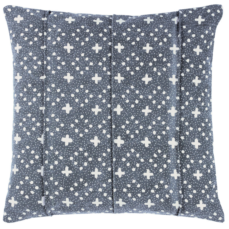 Helm Geometric Square Cushion, Ink