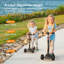 Trottinette pour enfants 3 à 10 ans à hauteur réglable Besrey Kick Scooter-125329257