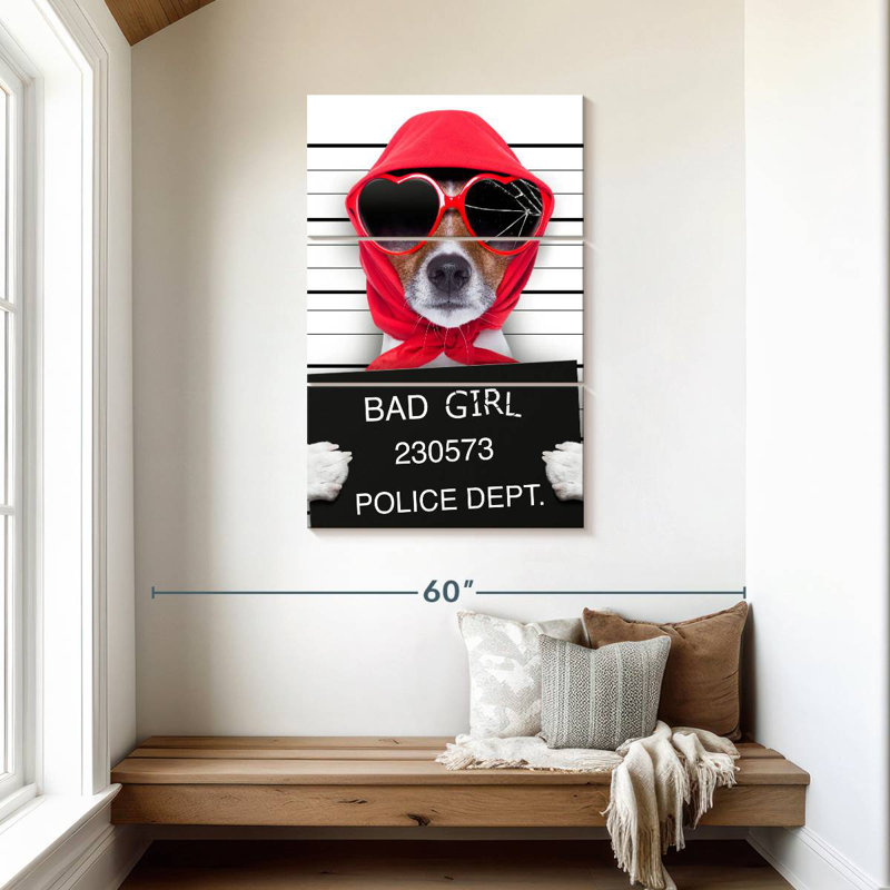 Brampt Bad Girl Pup, 45" H x 28" W