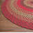 Burkleigh Farmhouse Braided Red Jute Area Rug-613396712