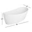 Baignoire de trempage autoportante 59 "x 32" Dune-22940781