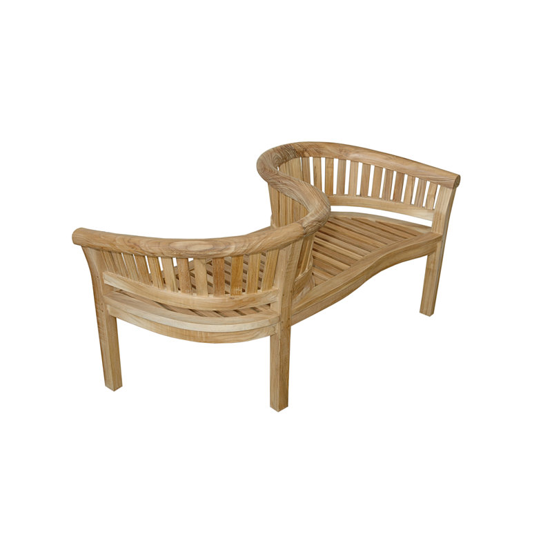 Curve Teak Garden Bench