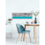 Blue Umbrella Beach - Single Picture Frame Print-1076836684