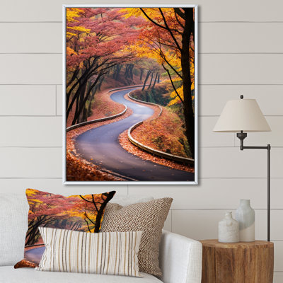 «Rosy Blooming Pathway Into The Forest V - Road», art mural
