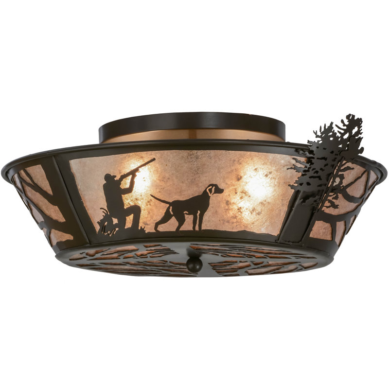 Rustic Lodge 4 - Light Flush Mount