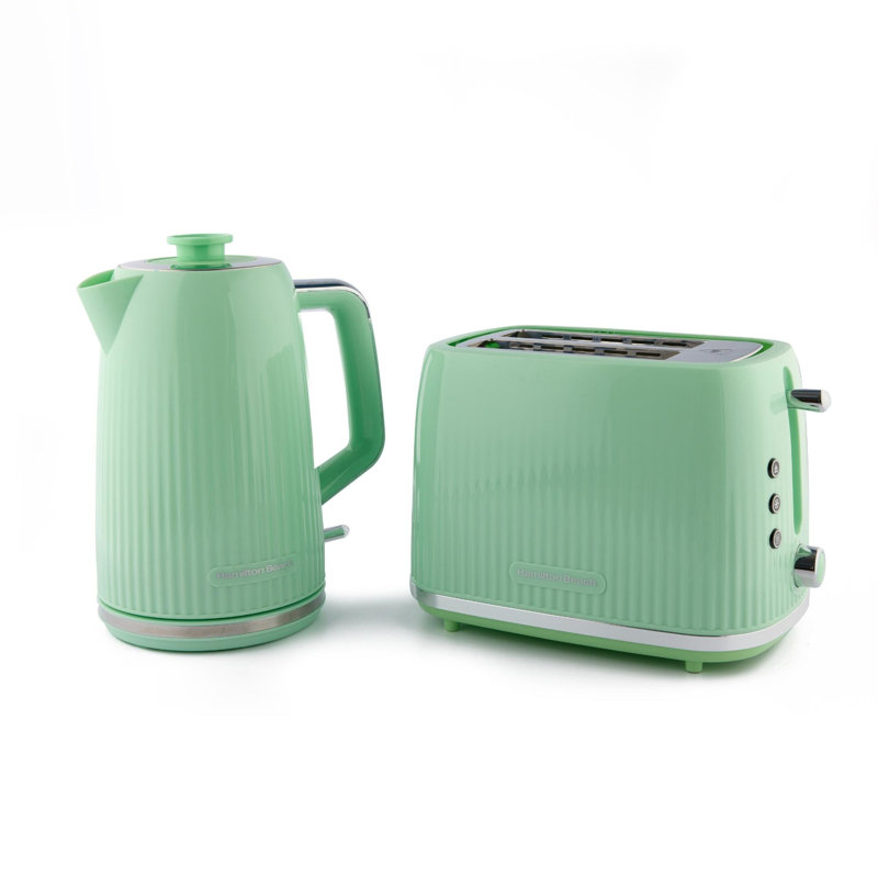 Hamilton Beach Miami 1.7L Kettle and 2 Slice Toaster Set, Green
