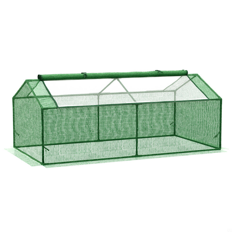 Mini Greenhouse Portable Hot House For Plants With Large Zipper Windows