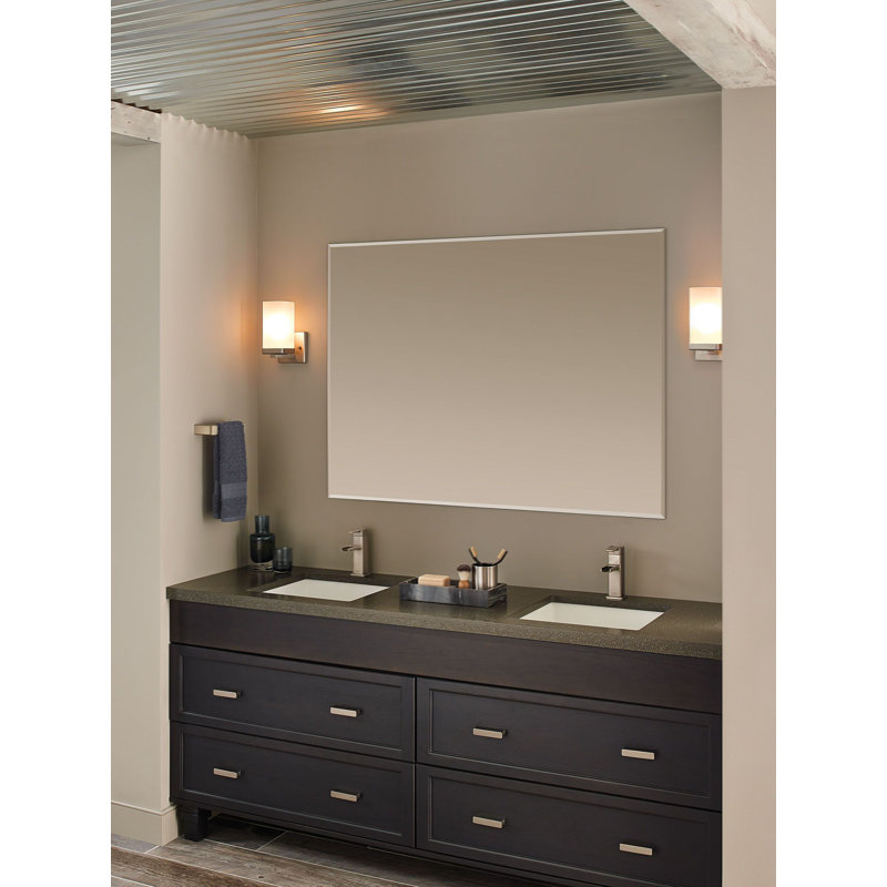 90 Degree 1-Light Bath Sconce, Brushed Nickel, 1