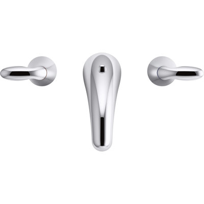 Kohler Coralais Widespread Bathroom Sink Faucet with Lever Handles, Pop-Up Drain and Lift Rod, Project Pack