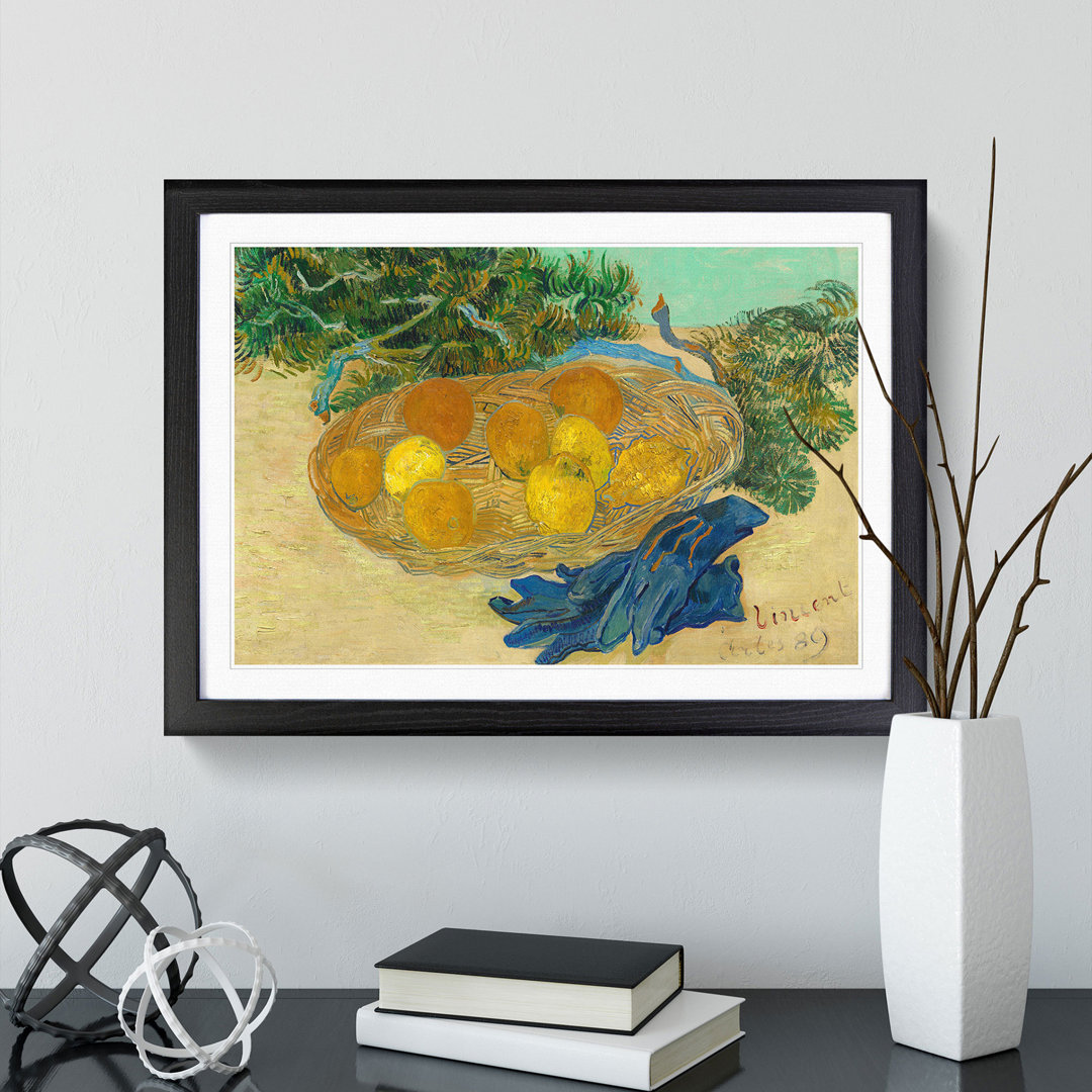 Still Life of Oranges and Lemons by Vincent Van Gogh - Picture Frame Painting