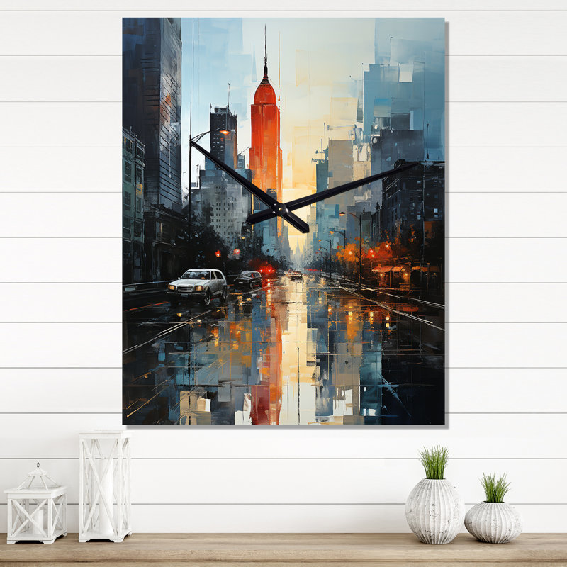 Aaryanna - Horloge murale surdimensionnée Sky, Grand