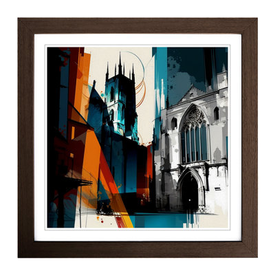City of York Abstract Art - Framed Print