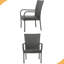 Chaise empilable en osier PE 1pc-123226175
