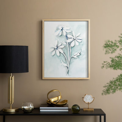 «Bohemian Blue II», reproduction encadrée - bois massif