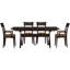 Ensemble de salle à manger extensible en bois massif 5 pièces Sarah-16804974-16804988