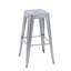 Tabourets de bar en métal sans dossier avec assemblage sans outil et conception peu encombrante-686528506-686528509