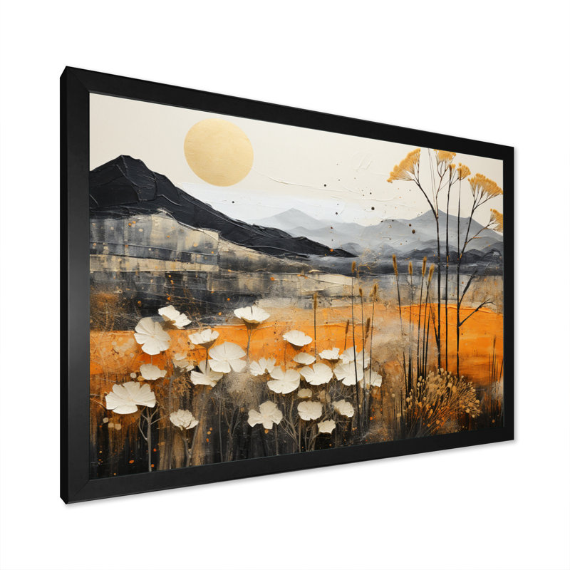 «Bold Canyon Mirage II», reproduction, Cadre simple noir, H 16 po x l 32 po x P 1 po