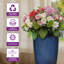 Grandes jardinières en plastique de 23,5 po pour plantes d'extérieur, grandes pots de fleurs, glacis artificiel en céramique (ensemble de 2)-1153457908