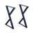 Curtsinger Modern Wrought Iron Triangle Table Legs-982901512