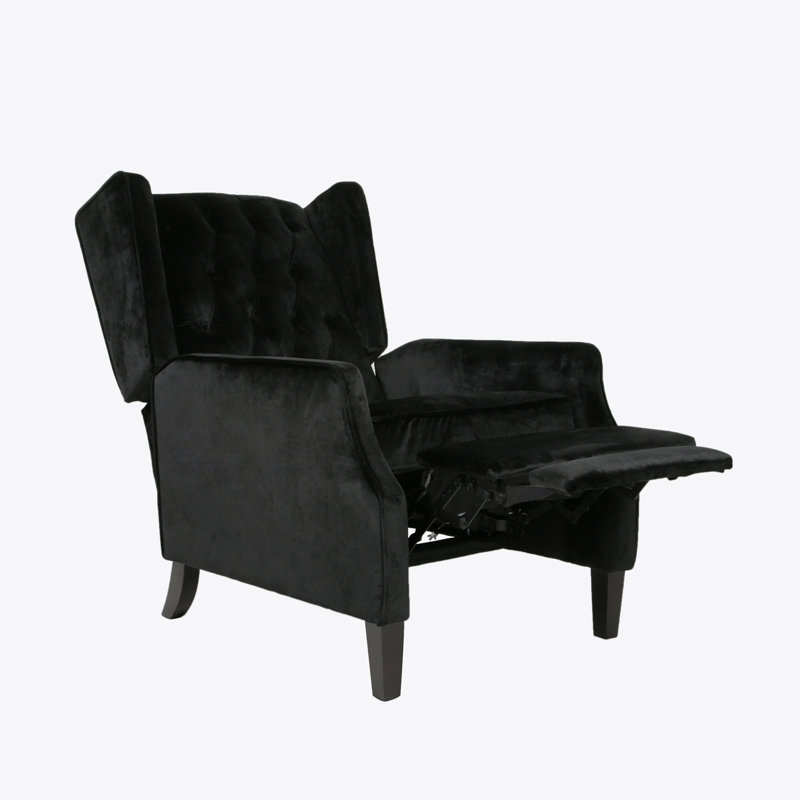 Morphis Recliner, Black Velvet