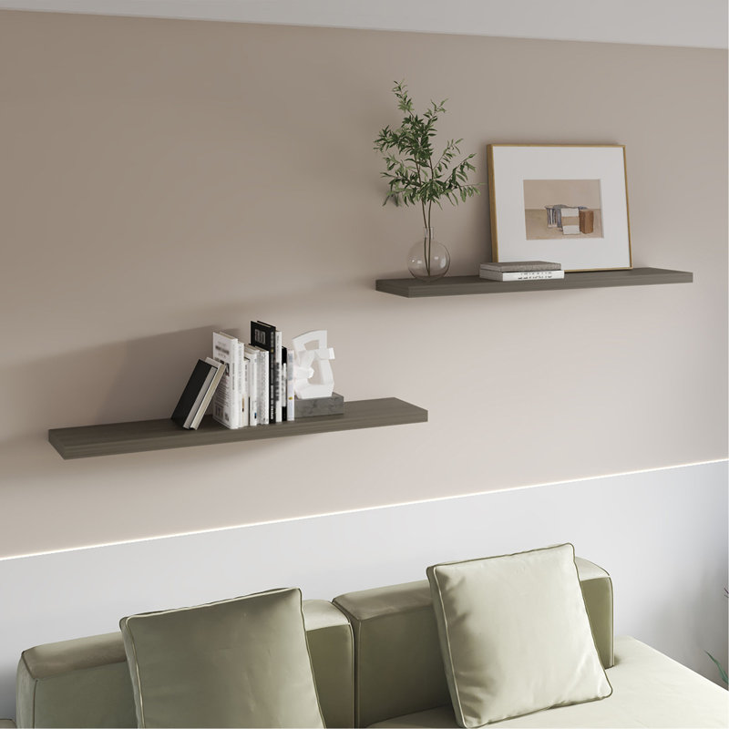 Tablette flottante Smokey, Chêne
