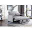 Accoudoir carré en lin 55,12 po Rainell-142999302