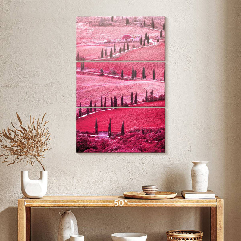 Alvord Pink Tuscan Valley, 38" H x 24" W