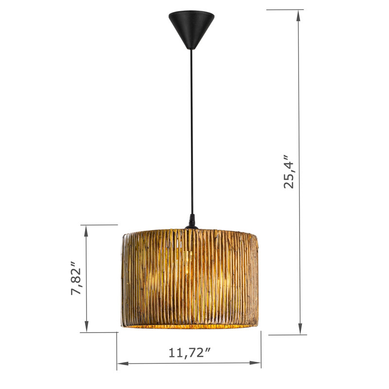 Lustre ajustable en métal