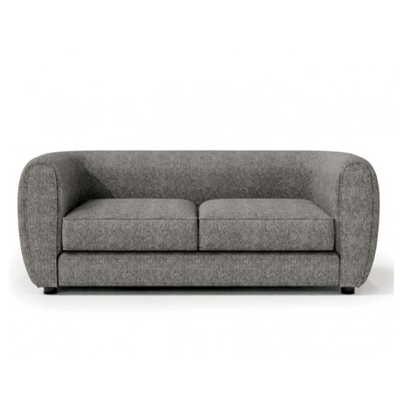 Causeuse Arjen, Gris anthracite bouclé