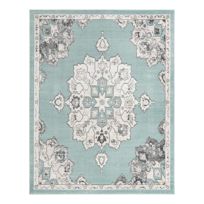 Oriental Indoor Rug, Rectangle 7'10" x 10'