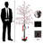 6FT Cherry Blossom Tree with 96 Fairy Lights, Artificial Lighted Tree
