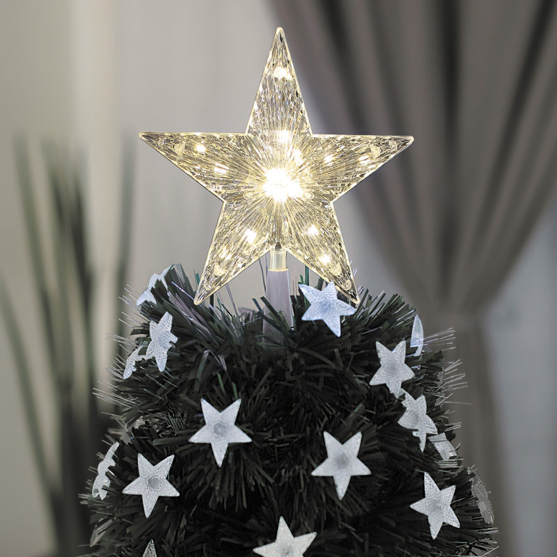 18cm Lighted Tree Topper, Warm White