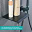 Robinet de baignoire pour salle de bain avec fixation murale, douchette à main, bec cascade, robinet de baignoire moderne Corrosion & Balance, résistance à la rouille du bec