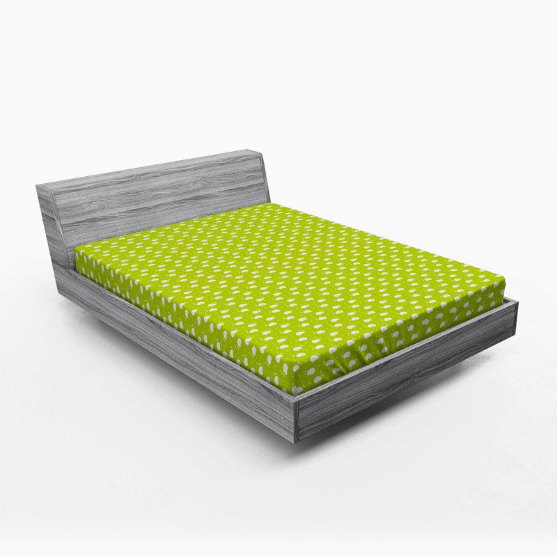 Microfiber Patterned Fitted Sheet, Full/Double Fitted Sheet