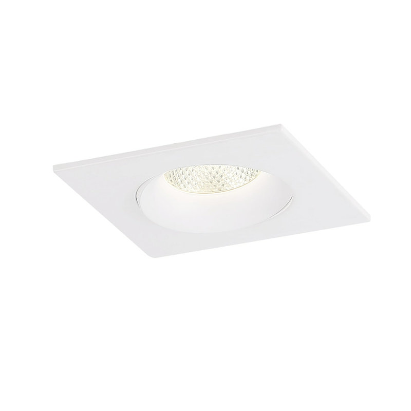 Garniture de cardan carré 1 lumière 3,5 "12W Midway - 5CCT, Blanc