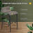 3 Piece Outdoor Bistro Set