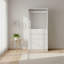 Garde-robe 32 po à quatre tiroirs en bois blanc