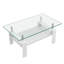 Living room table set of square table and rectangular coffee table
