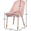 Chaise d'appoint rembourrée en velours Belle-319726424