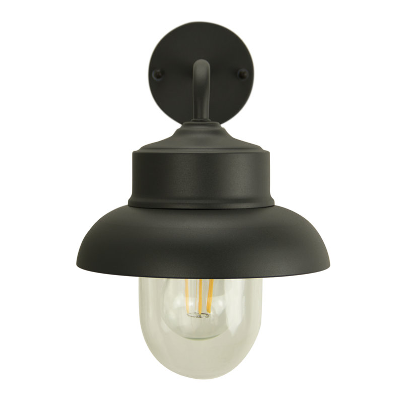 Gordan 27cm H Outdoor Barn Light, Dark Grey