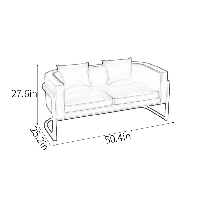 Light luxury art simple sofa