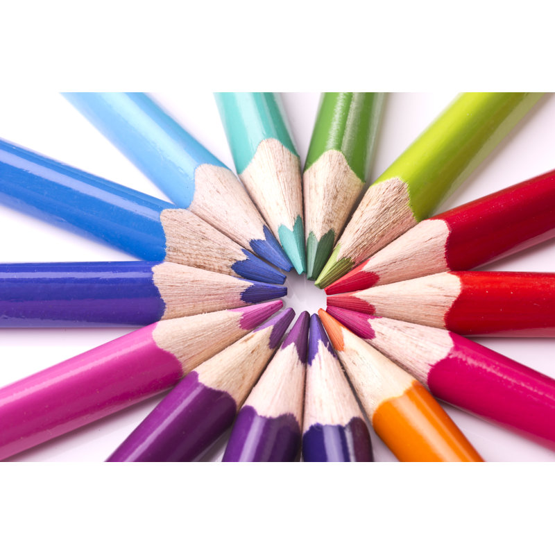 Pencils - Wrapped Canvas Print, 30cm H x 46cm W x 3.8cm D