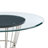 Jaresha Contemporary 48" Round Dining Table with Pedestal Metal Base and Glass Top-693570342