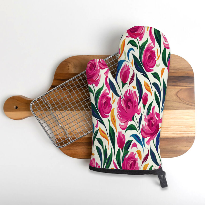 Bloom Burst Oven Mitt Cotton Twill