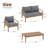 Outdoor 4-Piece Conversation Set With Cushions-111196320