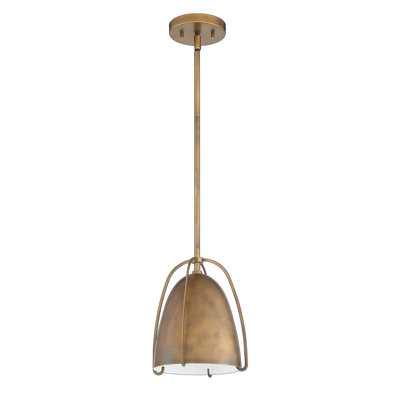 Luminaire suspendu en laiton 1 lumière